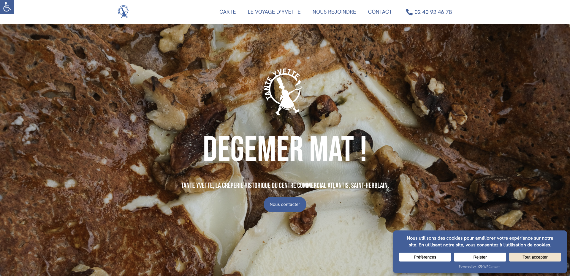 Site web Tante Yvette